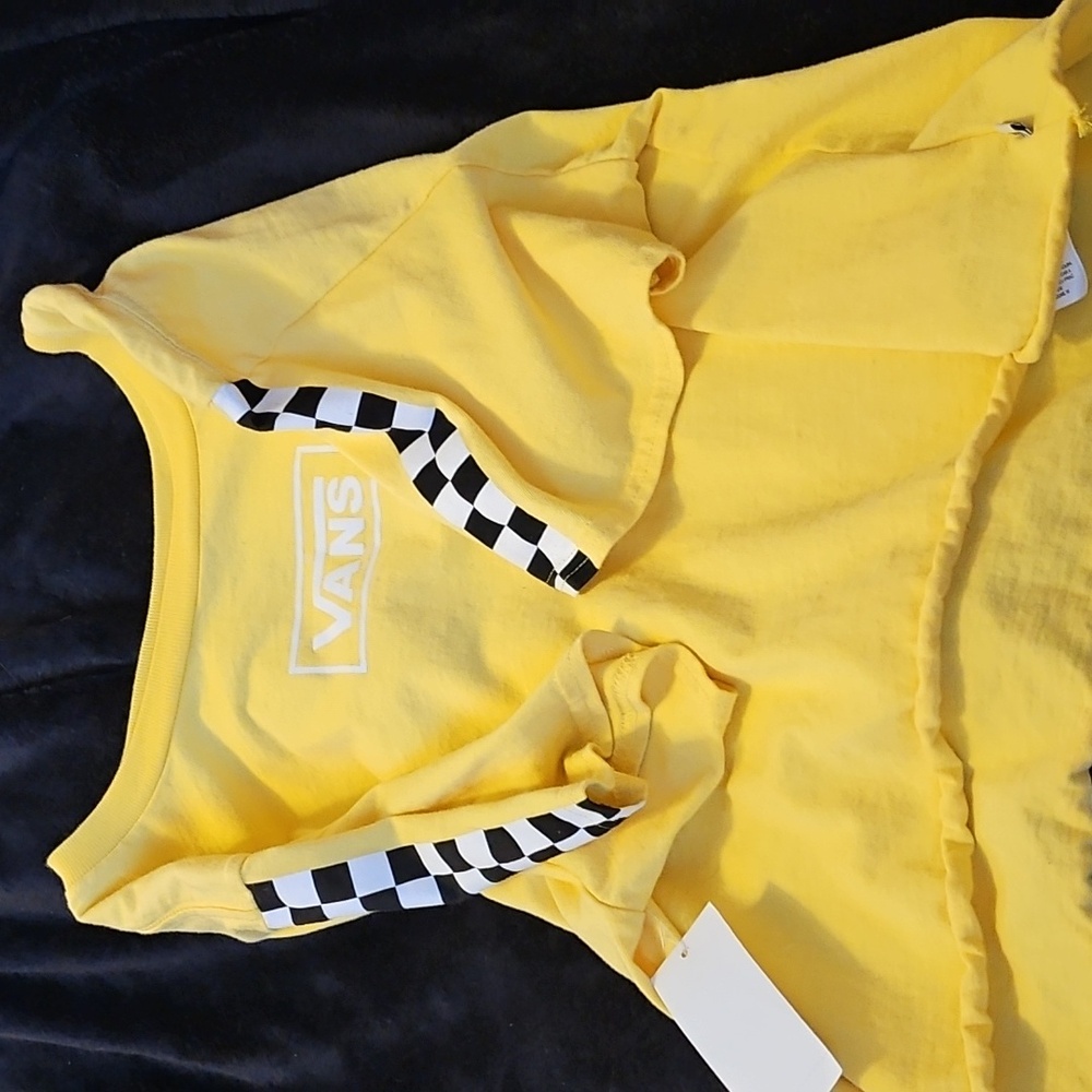 Vans Yellow Crop Top